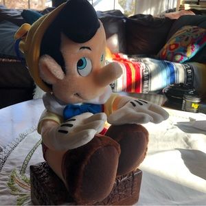 Vintage Disneyland Pinocchio Stuffed Toy. 10 inches Tall